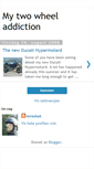 Mobile Screenshot of mytwowheeladdiction.blogspot.com