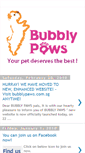 Mobile Screenshot of bubblypaws.blogspot.com