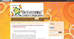 Desktop Screenshot of doeverythingsavings.blogspot.com