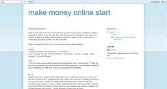 Desktop Screenshot of makemoneyonlinestart.blogspot.com