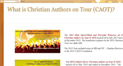 Desktop Screenshot of moreaboutchristianauthorsontour.blogspot.com