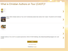 Tablet Screenshot of moreaboutchristianauthorsontour.blogspot.com