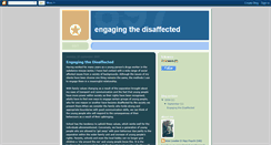 Desktop Screenshot of disaffectedyoungpeople.blogspot.com