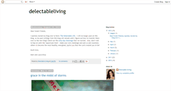 Desktop Screenshot of delectableliving.blogspot.com