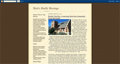 Desktop Screenshot of mattsmadlymusings.blogspot.com