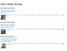 Tablet Screenshot of mattsmadlymusings.blogspot.com