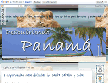 Tablet Screenshot of descubriendopanama.blogspot.com