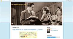 Desktop Screenshot of dearoldhollywood.blogspot.com