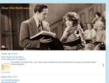 Tablet Screenshot of dearoldhollywood.blogspot.com