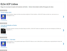 Tablet Screenshot of elsa-ucplisboa.blogspot.com