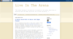 Desktop Screenshot of liveinthearena.blogspot.com