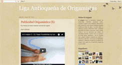 Desktop Screenshot of ligaorigamistas.blogspot.com