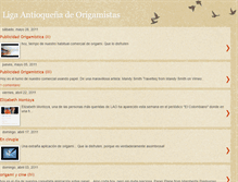 Tablet Screenshot of ligaorigamistas.blogspot.com