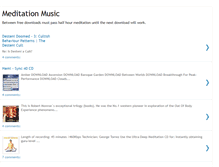 Tablet Screenshot of meditationsound.blogspot.com