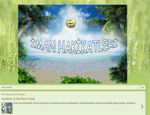 Tablet Screenshot of imanhakikatlerisitesi.blogspot.com