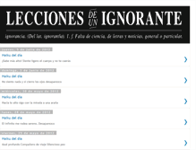 Tablet Screenshot of leccionesdeunignorante.blogspot.com