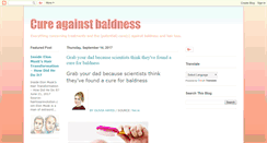 Desktop Screenshot of cure-against-baldness.blogspot.com