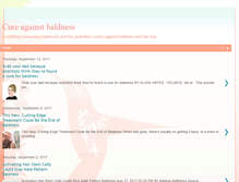 Tablet Screenshot of cure-against-baldness.blogspot.com