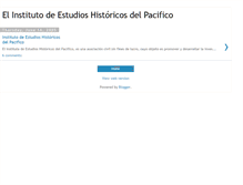 Tablet Screenshot of estudioshistoricosdelpacifico.blogspot.com