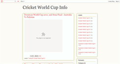 Desktop Screenshot of cricket-worldcupinfo.blogspot.com