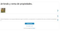 Tablet Screenshot of orientepropiedades.blogspot.com