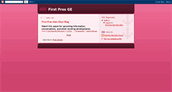 Desktop Screenshot of firstpresge.blogspot.com