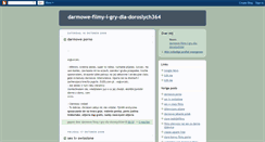 Desktop Screenshot of darmowe-filmy-i-gry-dla-doroslych364.blogspot.com
