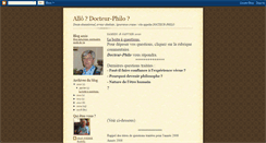 Desktop Screenshot of docteurphilo.blogspot.com