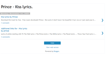 Tablet Screenshot of kiss-lyrics.blogspot.com