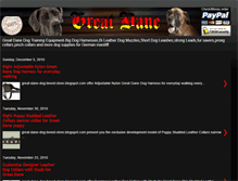 Tablet Screenshot of great-dane-dog-breed-store.blogspot.com