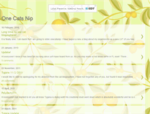 Tablet Screenshot of onecatsnip.blogspot.com