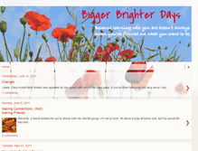 Tablet Screenshot of biggerbrighterdays.blogspot.com