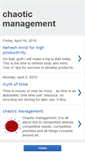 Mobile Screenshot of chaoticmanagement.blogspot.com