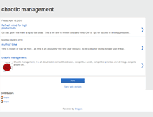 Tablet Screenshot of chaoticmanagement.blogspot.com
