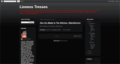 Desktop Screenshot of lionesstresses.blogspot.com