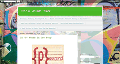 Desktop Screenshot of itsjustkev.blogspot.com