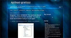 Desktop Screenshot of aplikasi-gratizzz.blogspot.com