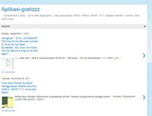 Tablet Screenshot of aplikasi-gratizzz.blogspot.com