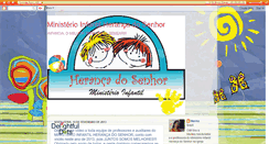 Desktop Screenshot of ministerioinfantilherancadosenhor.blogspot.com