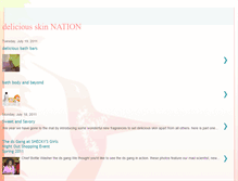Tablet Screenshot of deliciousskin.blogspot.com