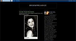 Desktop Screenshot of brideandprejudice.blogspot.com