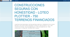 Desktop Screenshot of construccionessegurasconhonestidad.blogspot.com