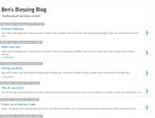Tablet Screenshot of bensblessingblog.blogspot.com