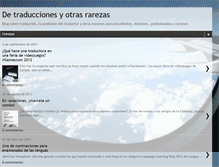 Tablet Screenshot of detraducciones.blogspot.com