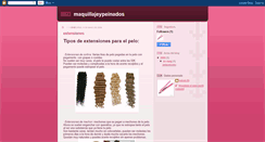 Desktop Screenshot of maquillajeypeinados.blogspot.com