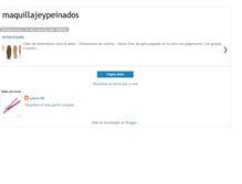 Tablet Screenshot of maquillajeypeinados.blogspot.com