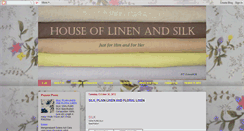 Desktop Screenshot of linensilk.blogspot.com