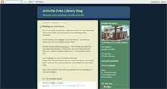 Desktop Screenshot of annvillefreelibraryblog.blogspot.com