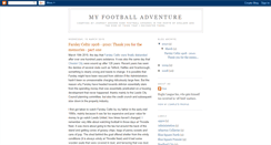 Desktop Screenshot of myfootballadventure.blogspot.com