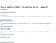 Tablet Screenshot of kurs-jezyka.blogspot.com
